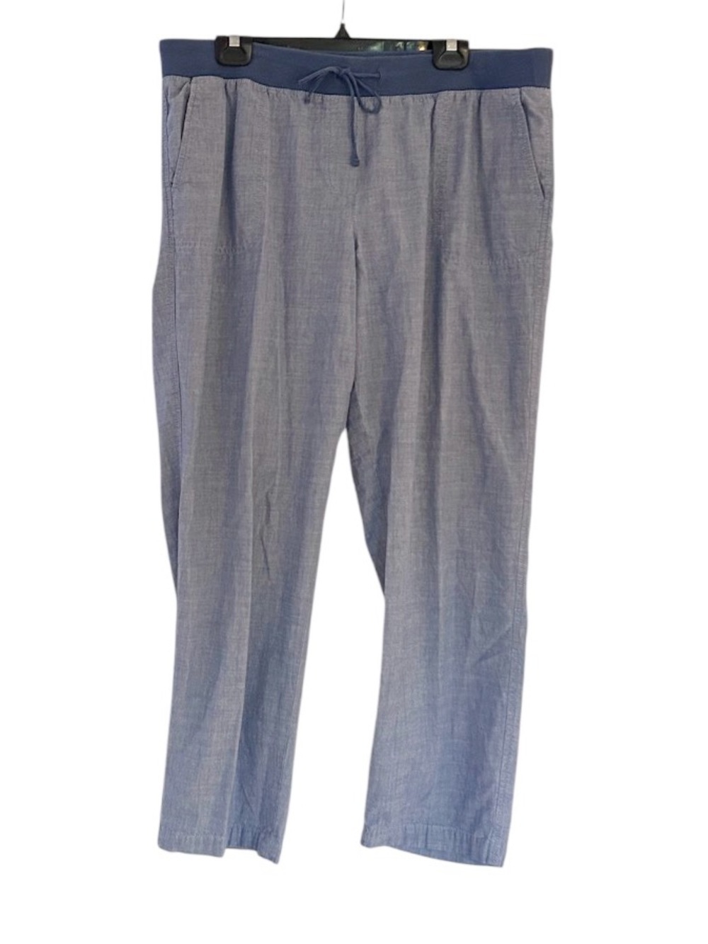 Talbots Pants Size 16 Blue Cotton Drawstring